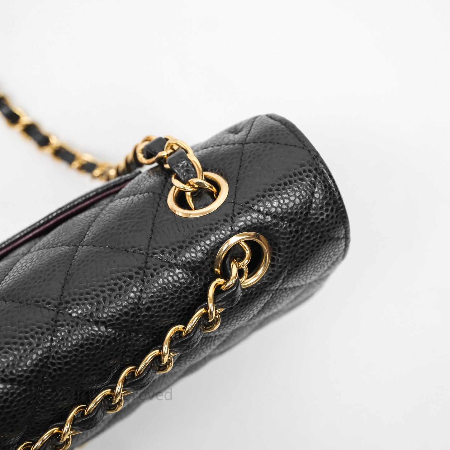 Chanel Classic M/L Medium Flap Quilted Black Caviar Gold Hardware