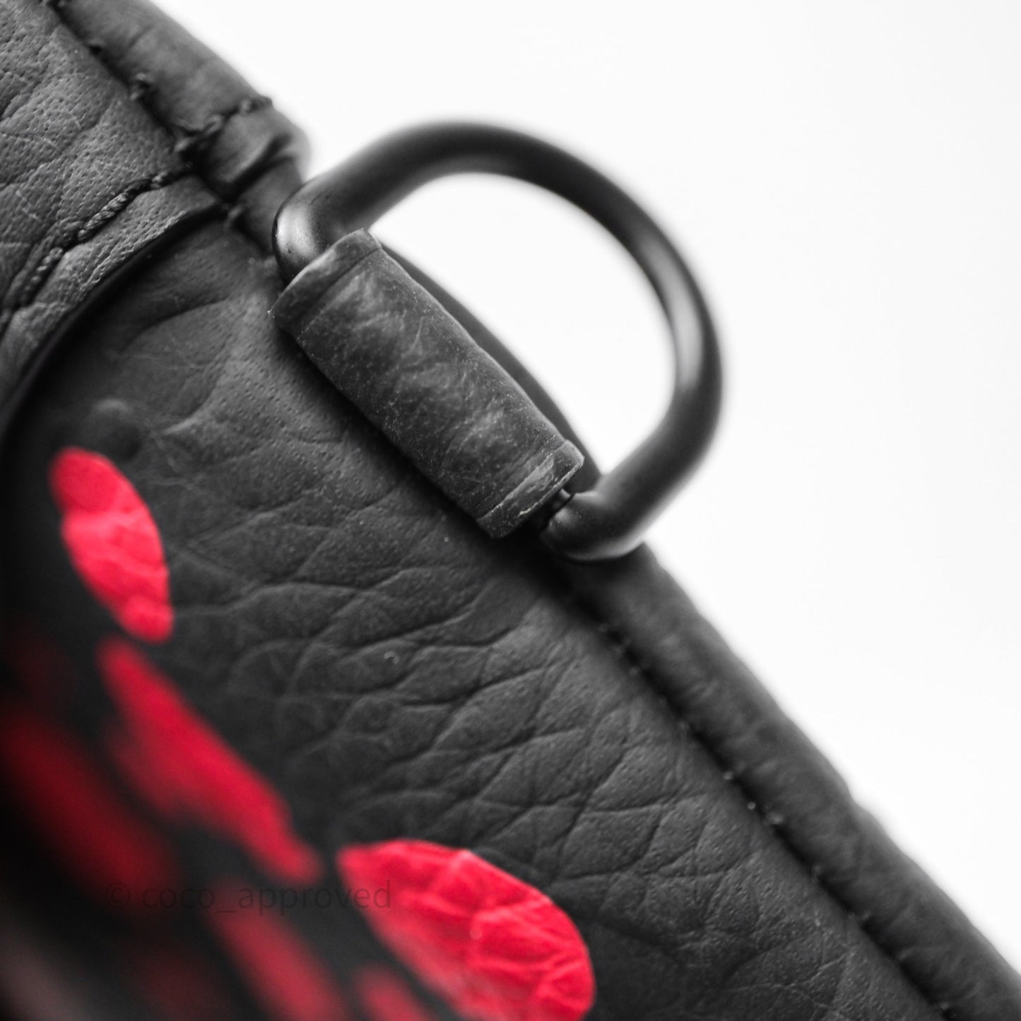 Louis Vuitton x Yayoi Kusama Pochette To Go Infinity Dots Monogram Taurillon Black Red