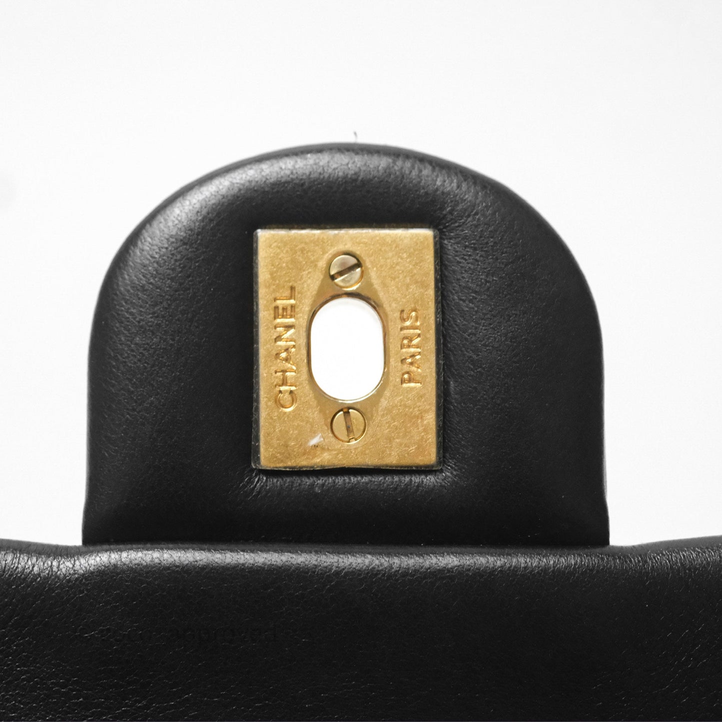 Chanel Mini Rectangular Pearl Crush Quilted Black Lambskin Aged Gold Hardware