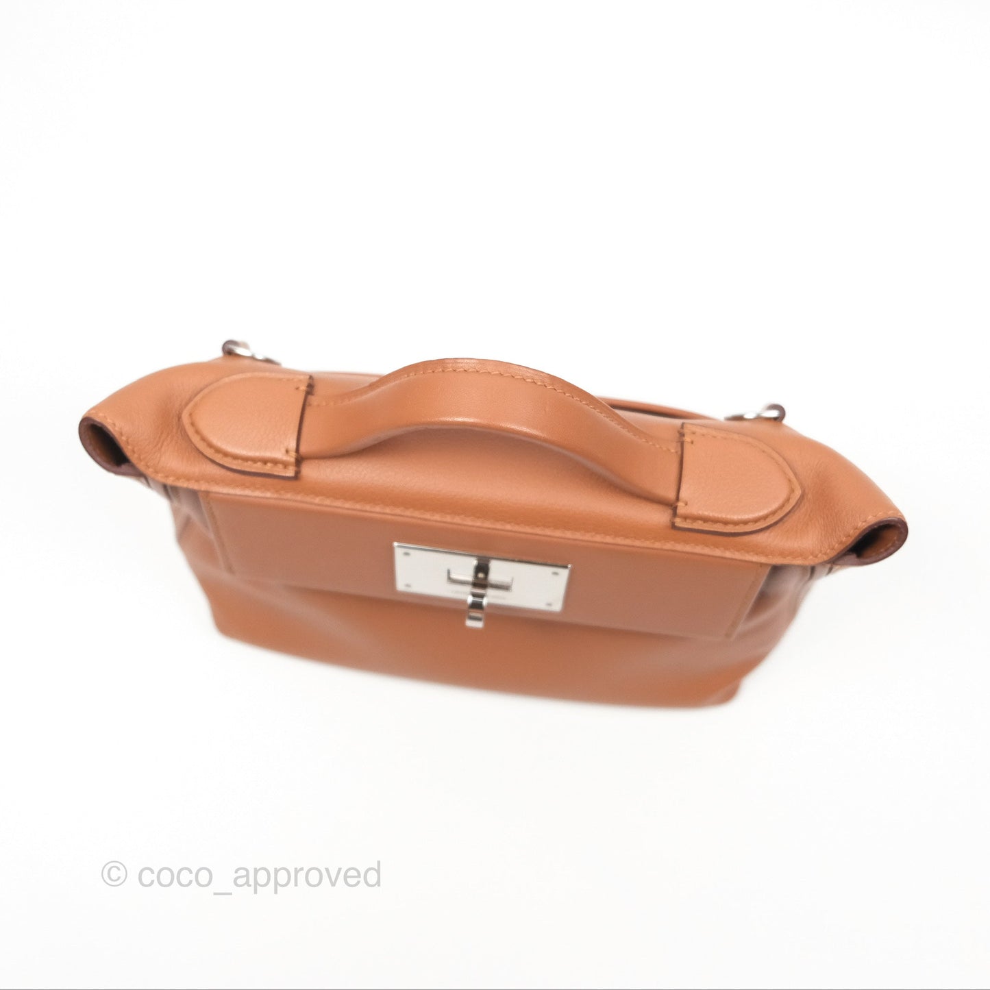 Hermès 24/24 21 Mini Gold 37 Evercolor/ Swift Palladium Hardware