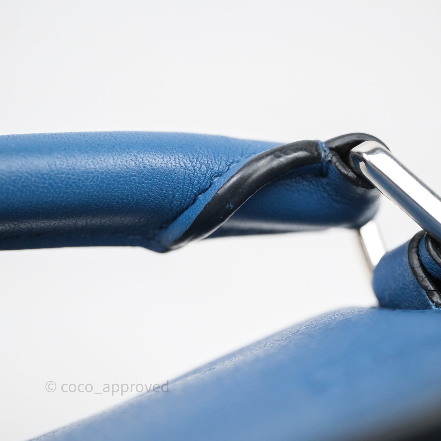 Loewe Mini Puzzle Bag Blue Calfskin