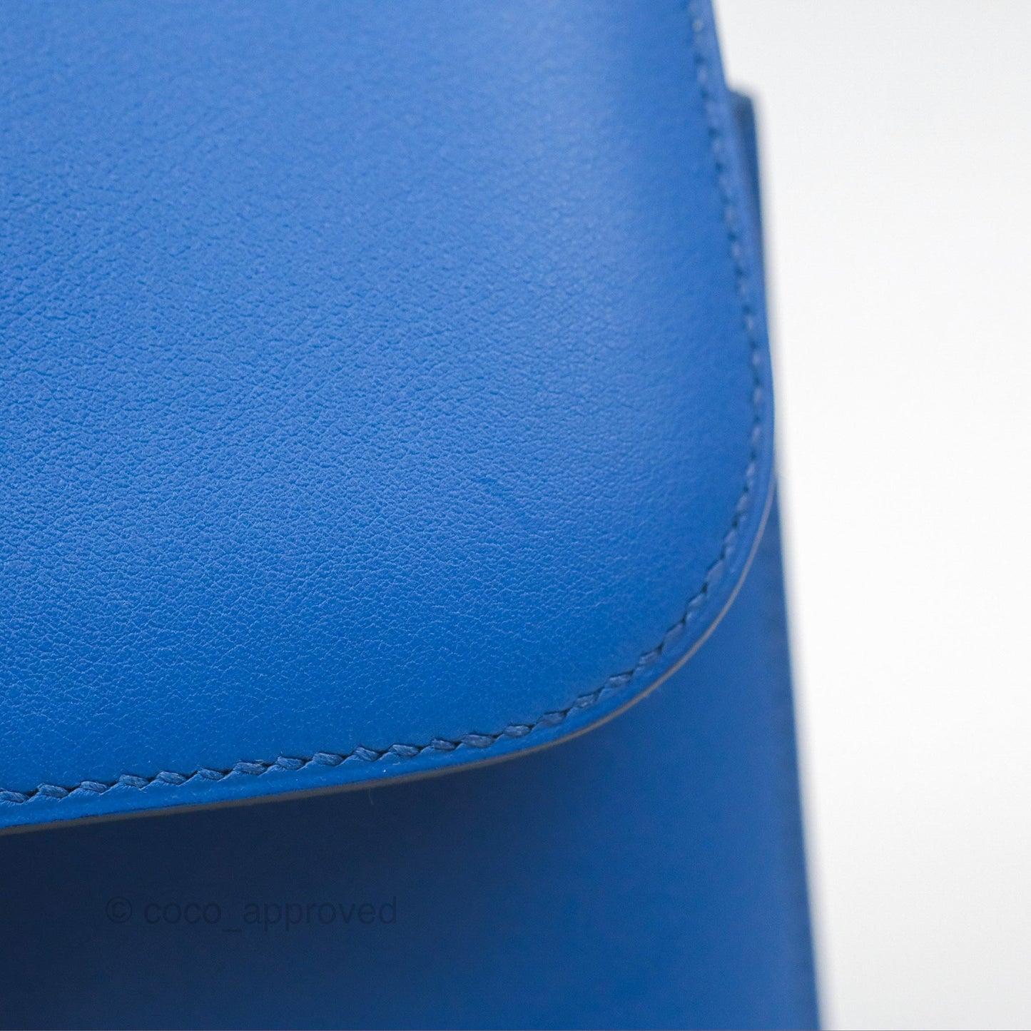 Hermès Constance Mini 18cm Mirror Bleu France 71 Swift Gold Hardware