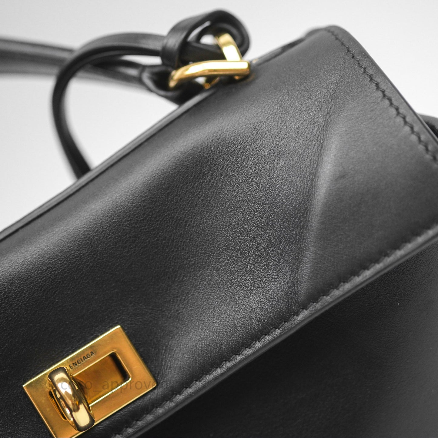 Balenciaga Rodeo Mini in Black Smooth Calfskin Gold Hardware
