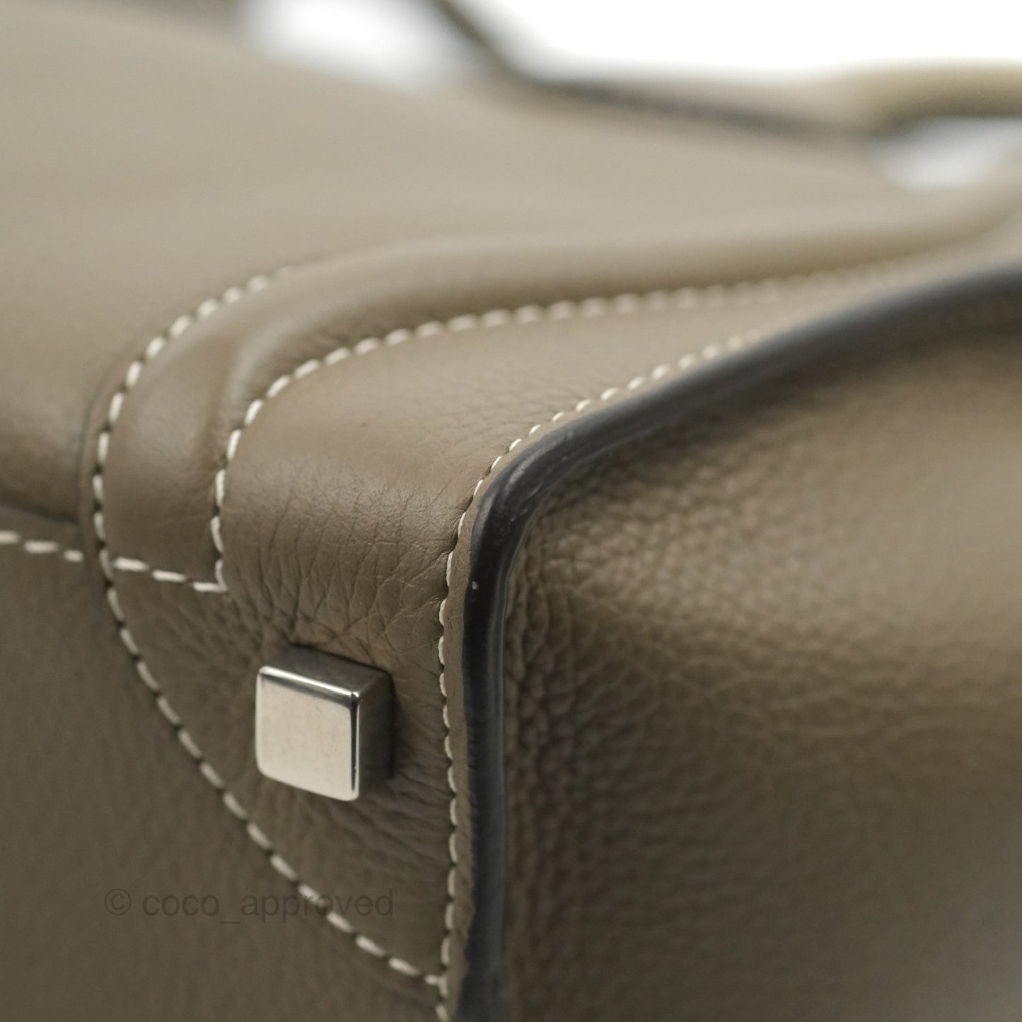 Celine Micro Luggage Handbag Souris Grained Calfskin
