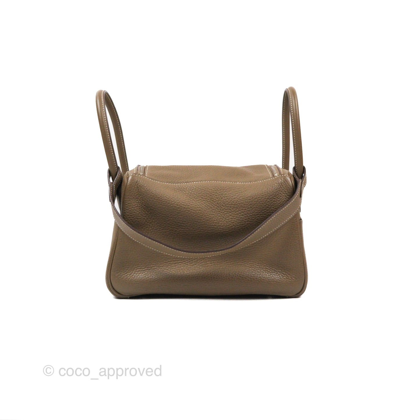 Hermès Lindy 26 Etoupe Clemence Palladium Hardware