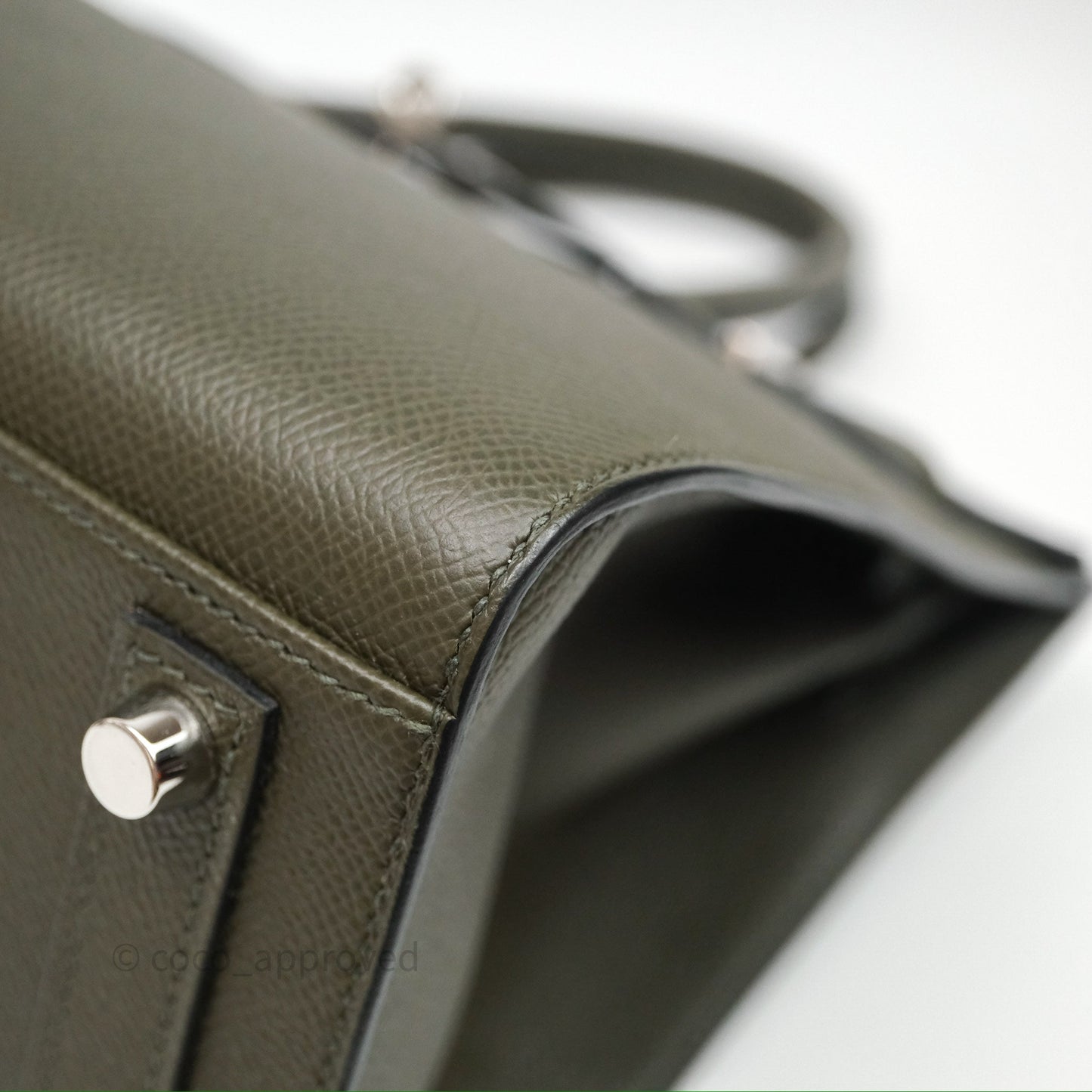 Hermès Birkin 30 Vert de Gris C6 Epsom Sliver Hardware
