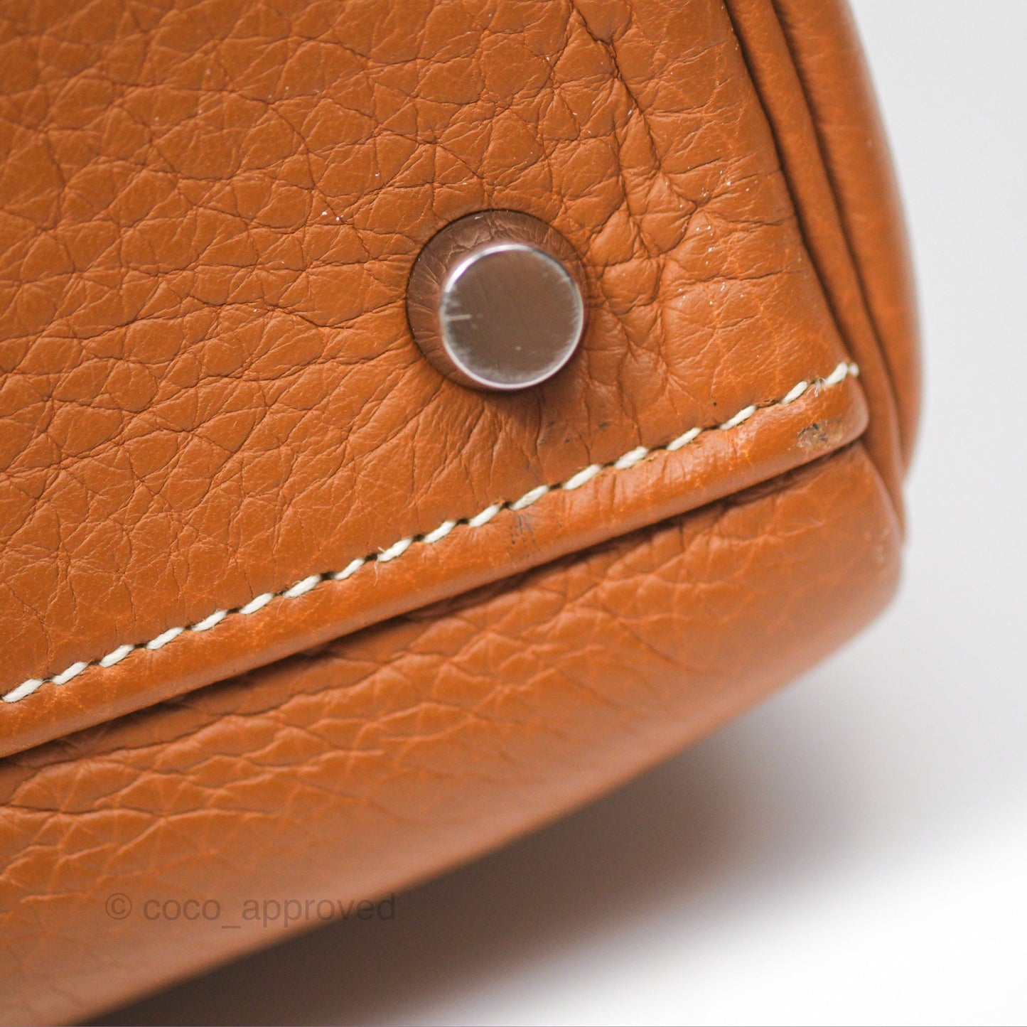 Hermès Kelly 32 Retourne Gold Togo Palladium Hardware