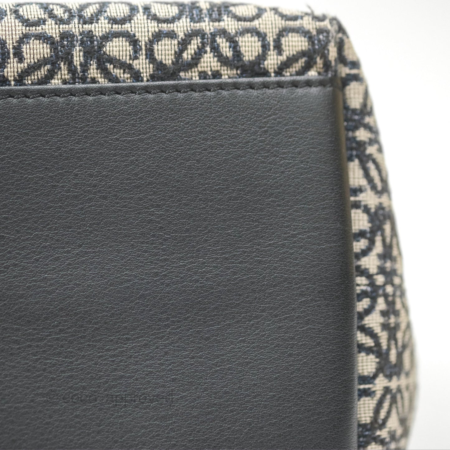 Loewe Small Cubi bag in Anagram Jacquard & Calfskin Navy/Black