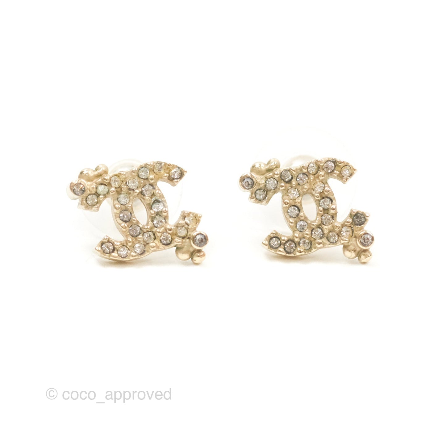 Chanel Crystal CC Gold Tone 9P