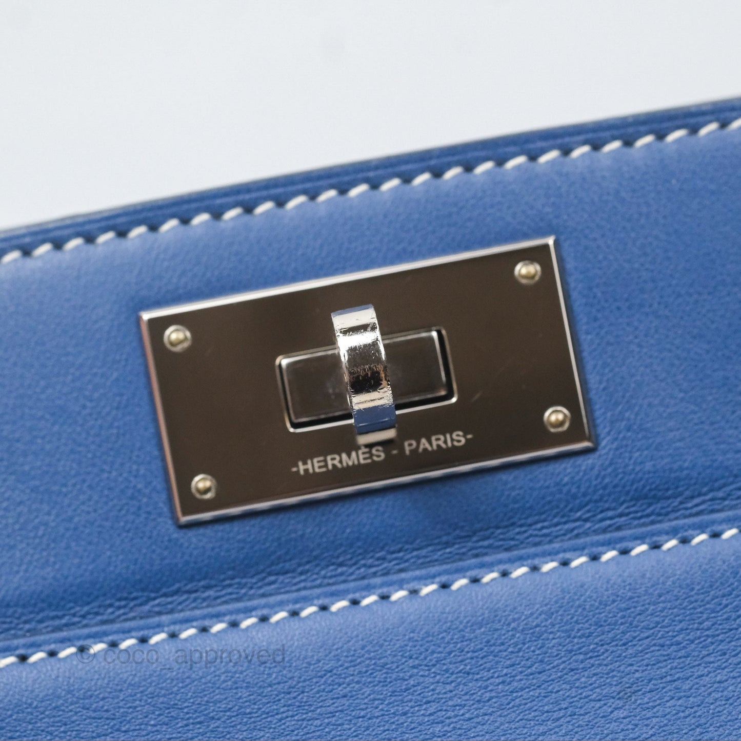 Hermès ToolBox 20 Bleu Agate R2 Swift Palladium Hardware