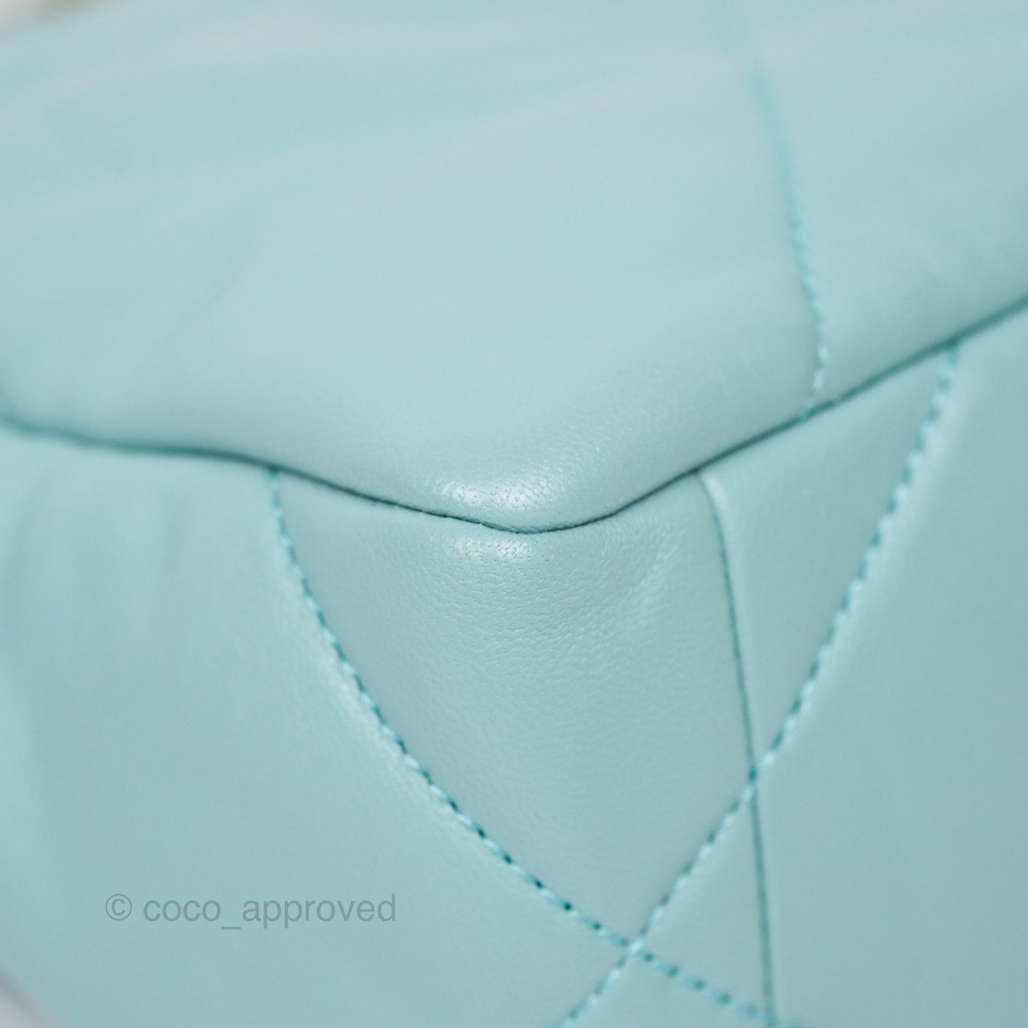 Chanel 19 Small Tiffany Blue Mixed Hardware