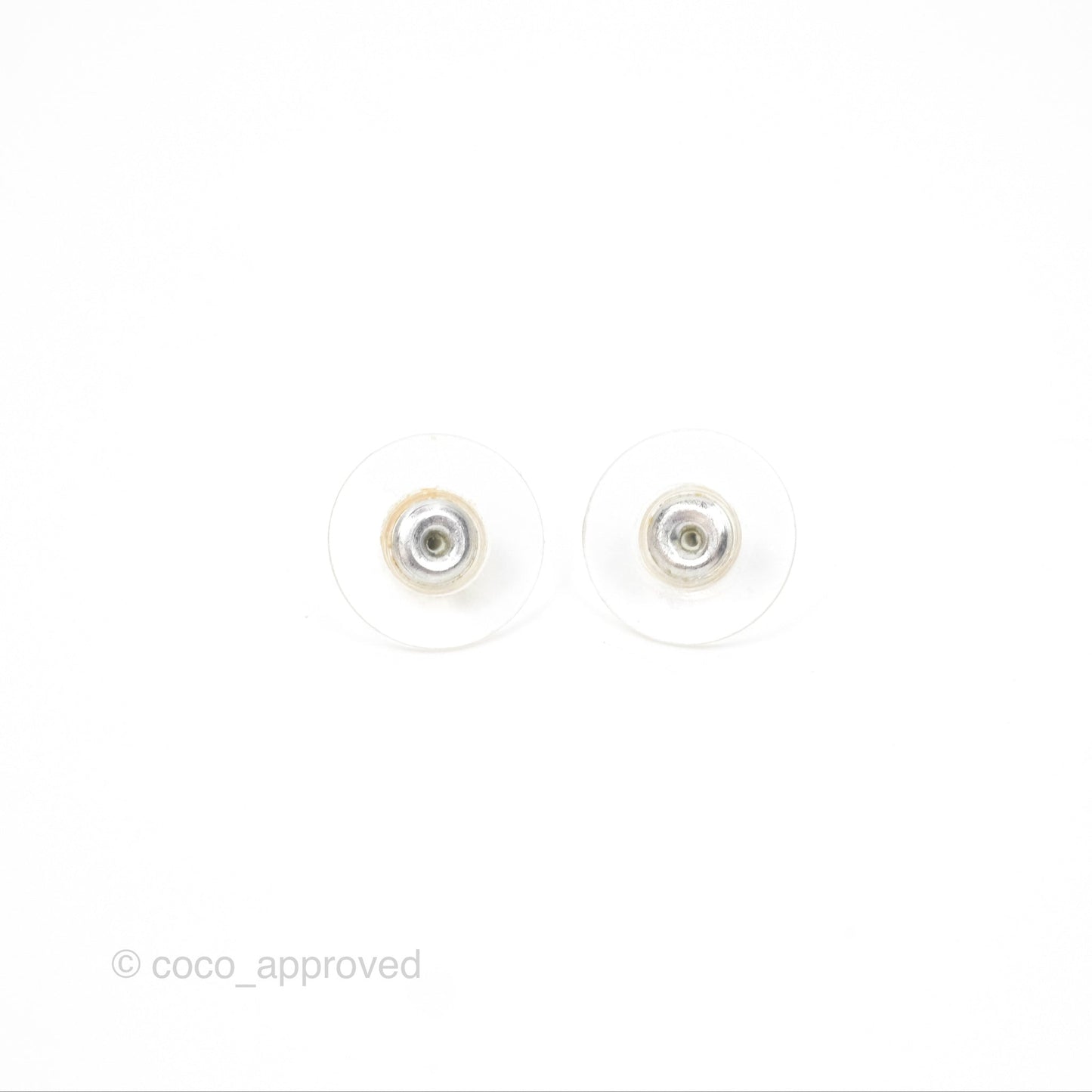 Chanel CC Earrings Gold Tone 14C