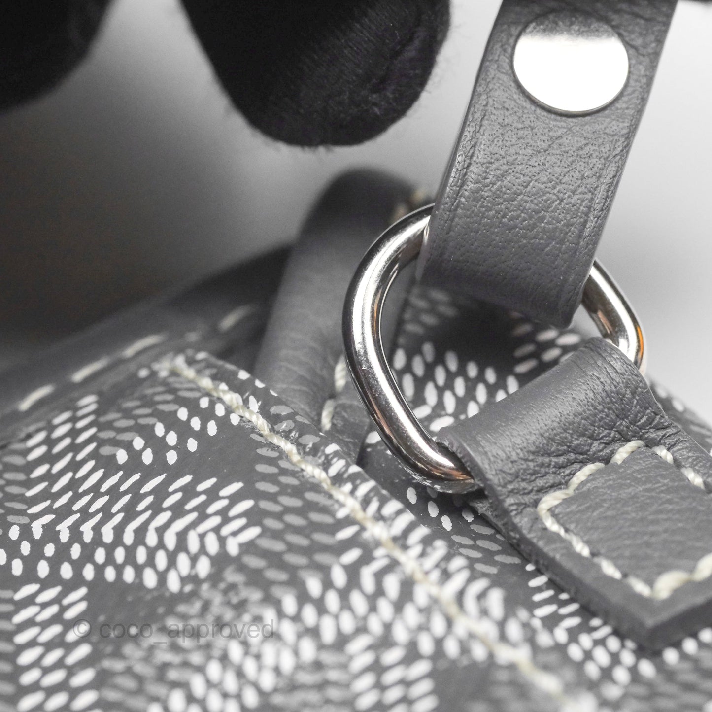 Goyard Anjou Mini Bag Goyardine Canvas Grey