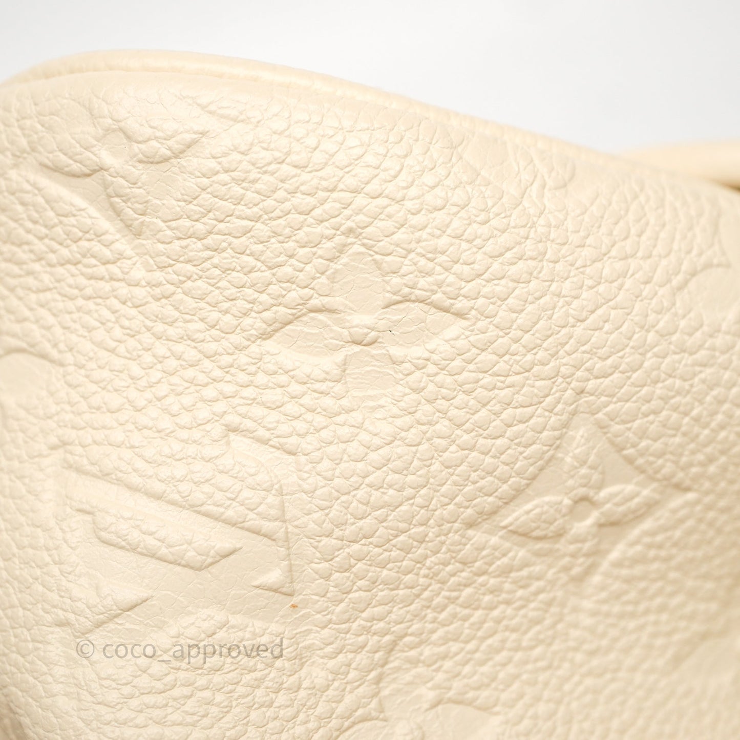 Louis Vuitton Diane Crème Beige Monogram Empreinte Leather