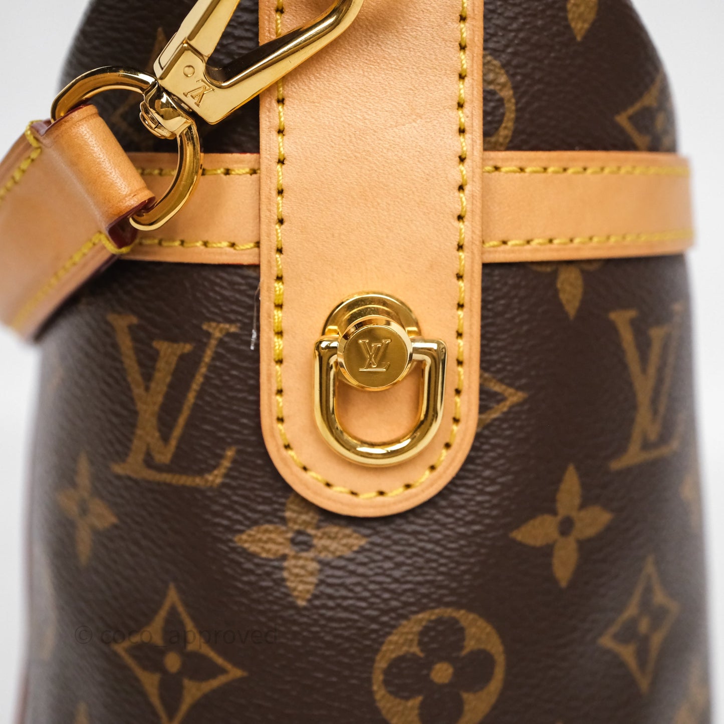 Louis Vuitton Duffle Bucket Bag Monogram Canvas