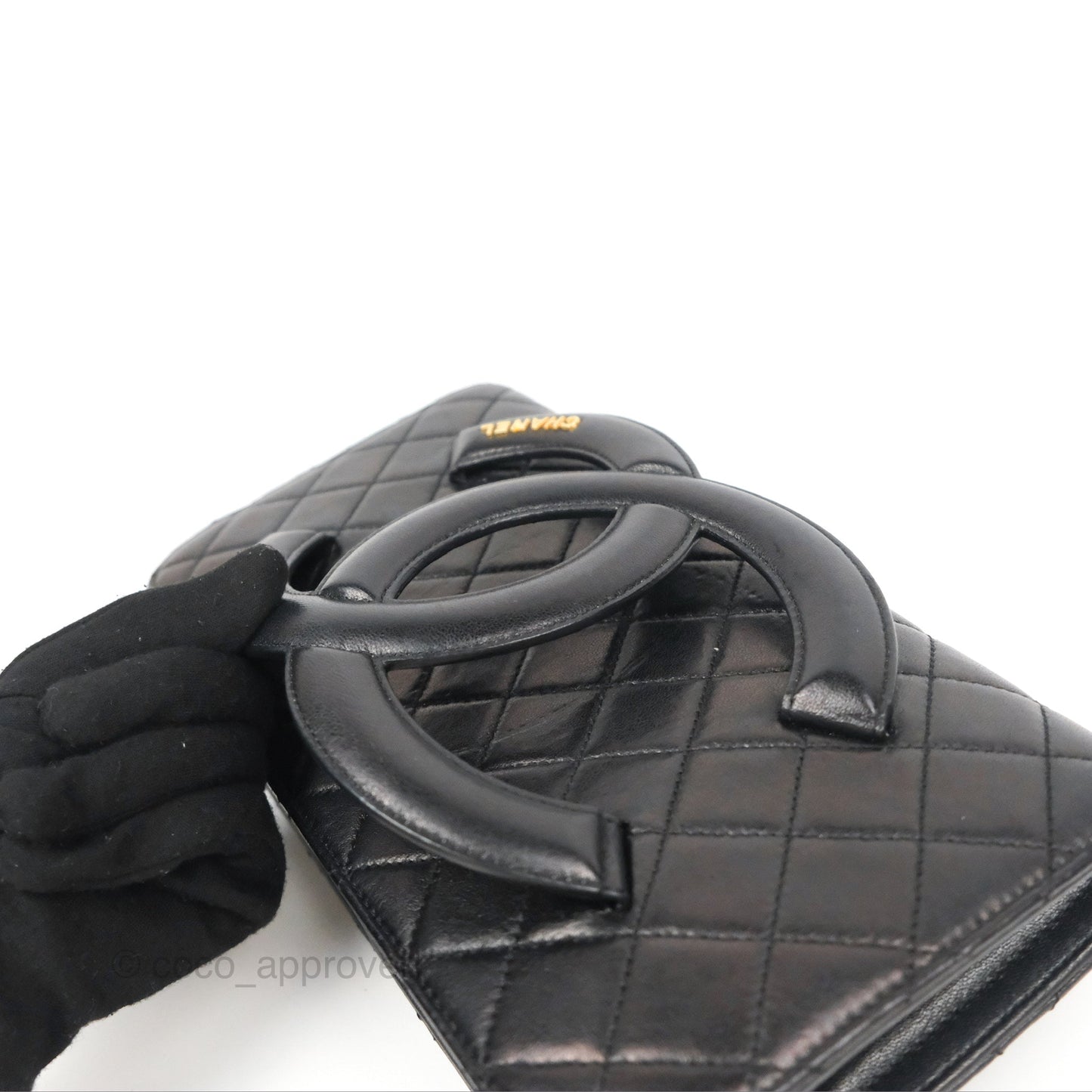 Chanel Coco Midnight Clutch Black Lambskin Gold Hardware