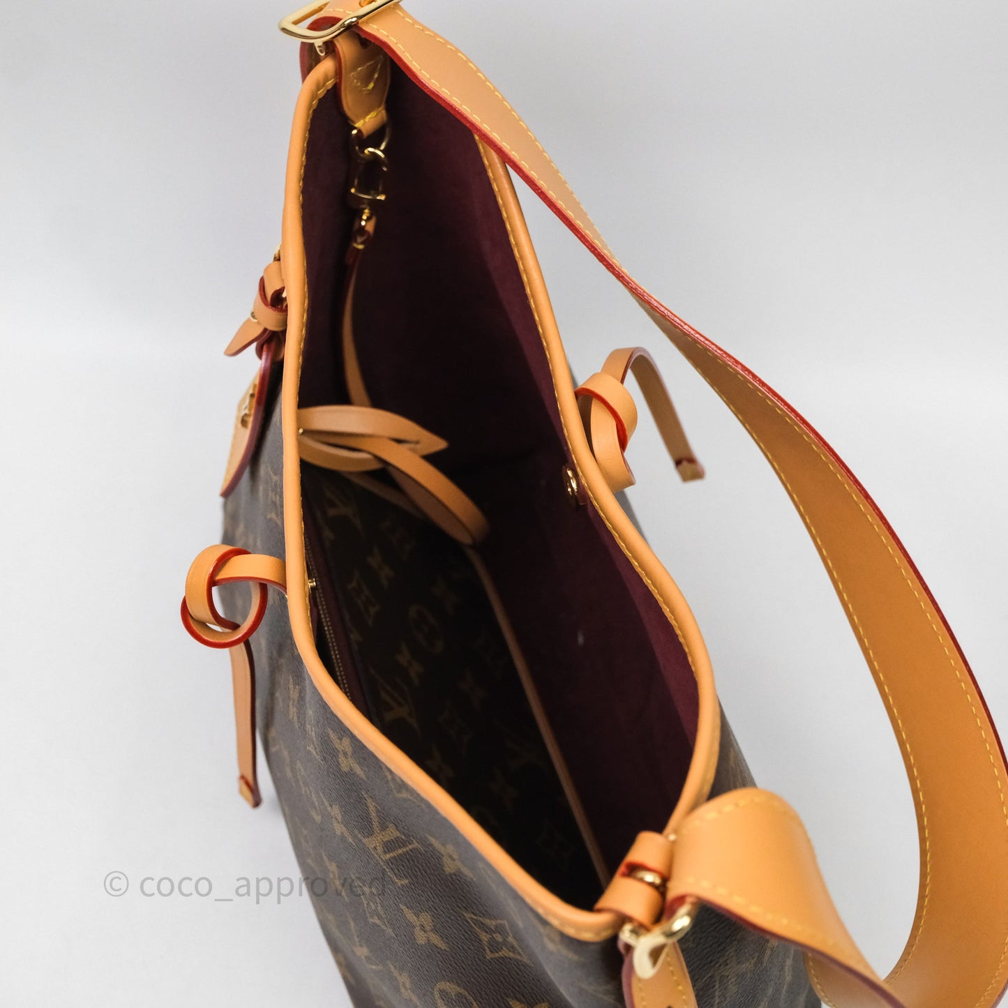 Louis Vuitton Carry All PM Shoulder Bag Monogram Canvas