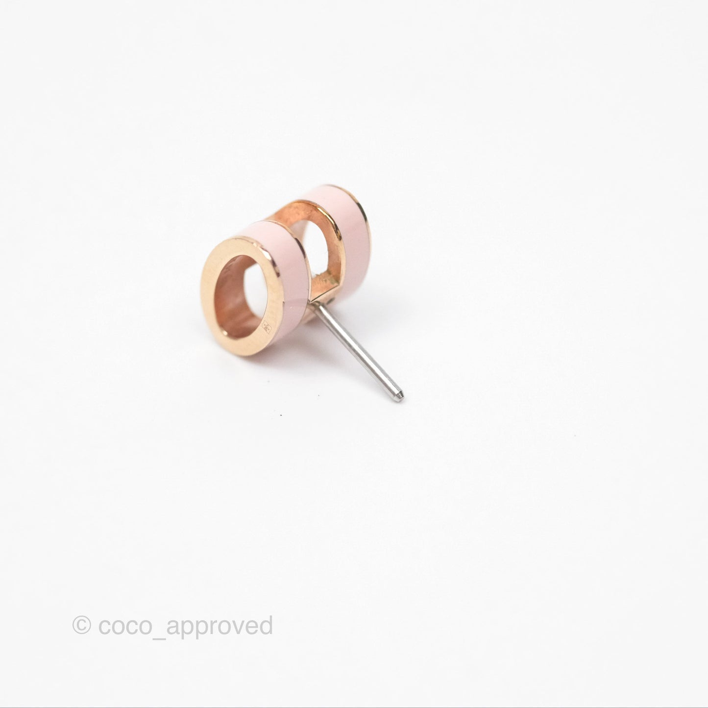 Hermès Pop H Earrings Rose Dragee 5U Rose Gold Hardware