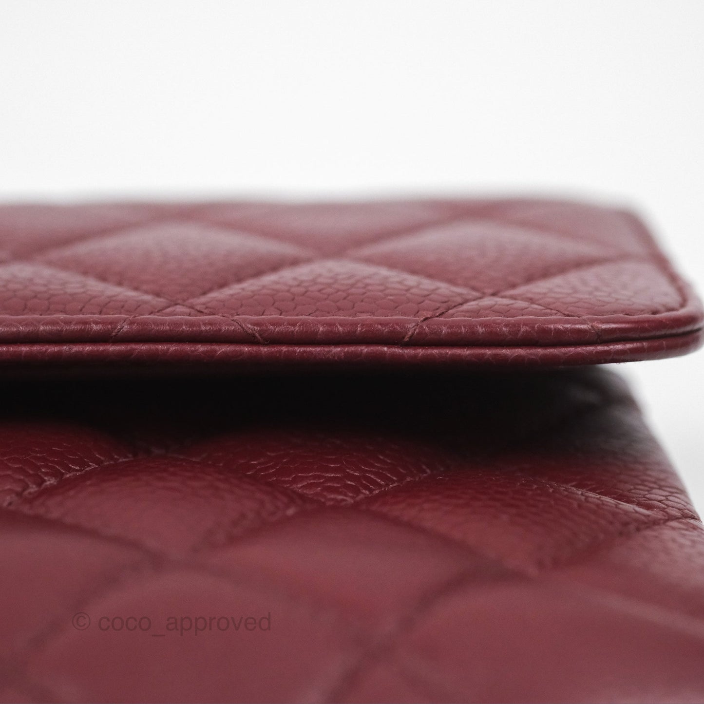 Chanel Vintage Classic Small S/M Flap Burgundy Caviar 24K Gold Hardware