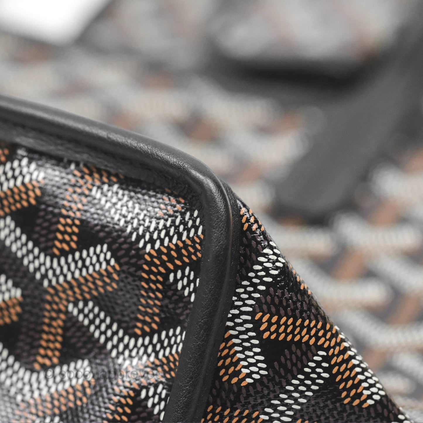 Goyard Anjou Mini Bag Goyardine Canvas Black