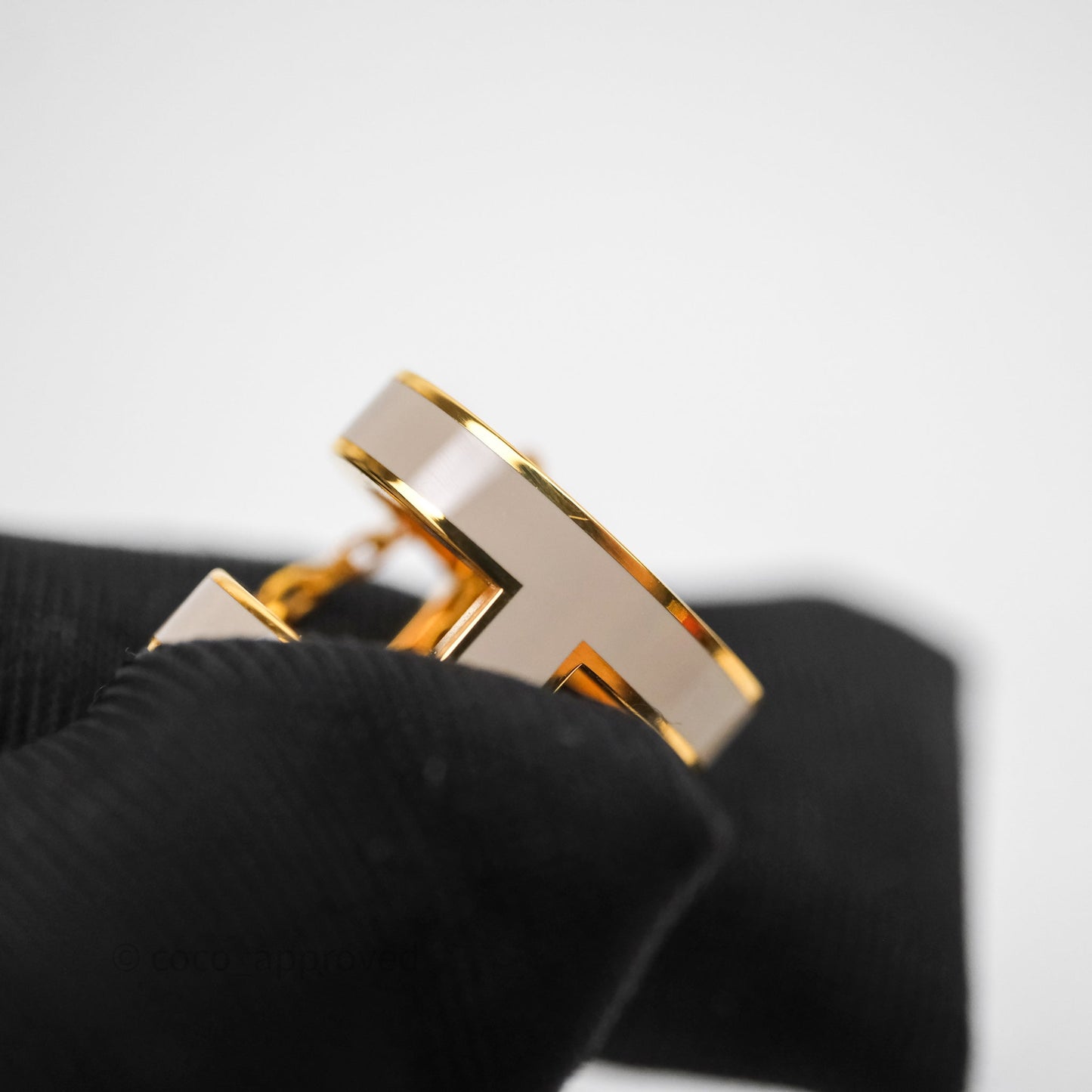 Hermès Pop H Marron Glace Pendant Necklace Gold Hardware