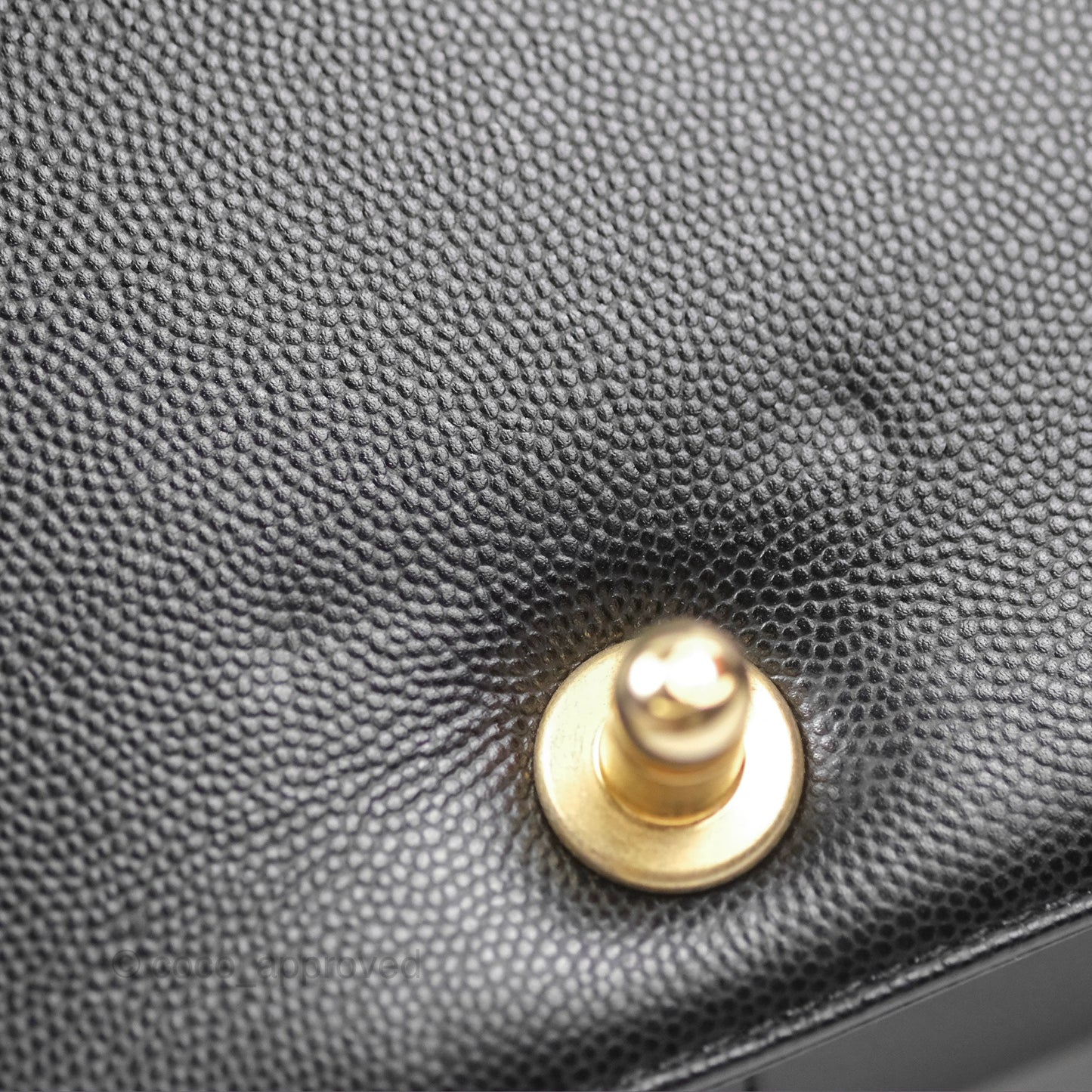 Chanel Quilted Medium Boy Black Caviar Aged Gold Hardware