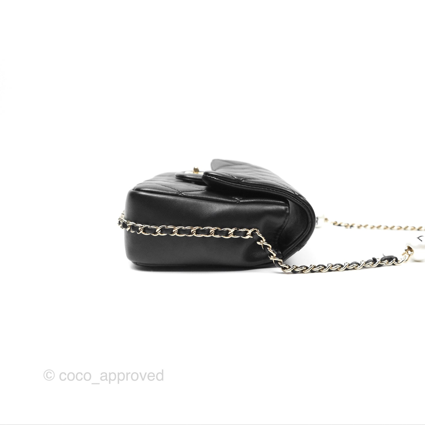 Chanel Small My Precious Flap Black Lambskin Gold Hardware
