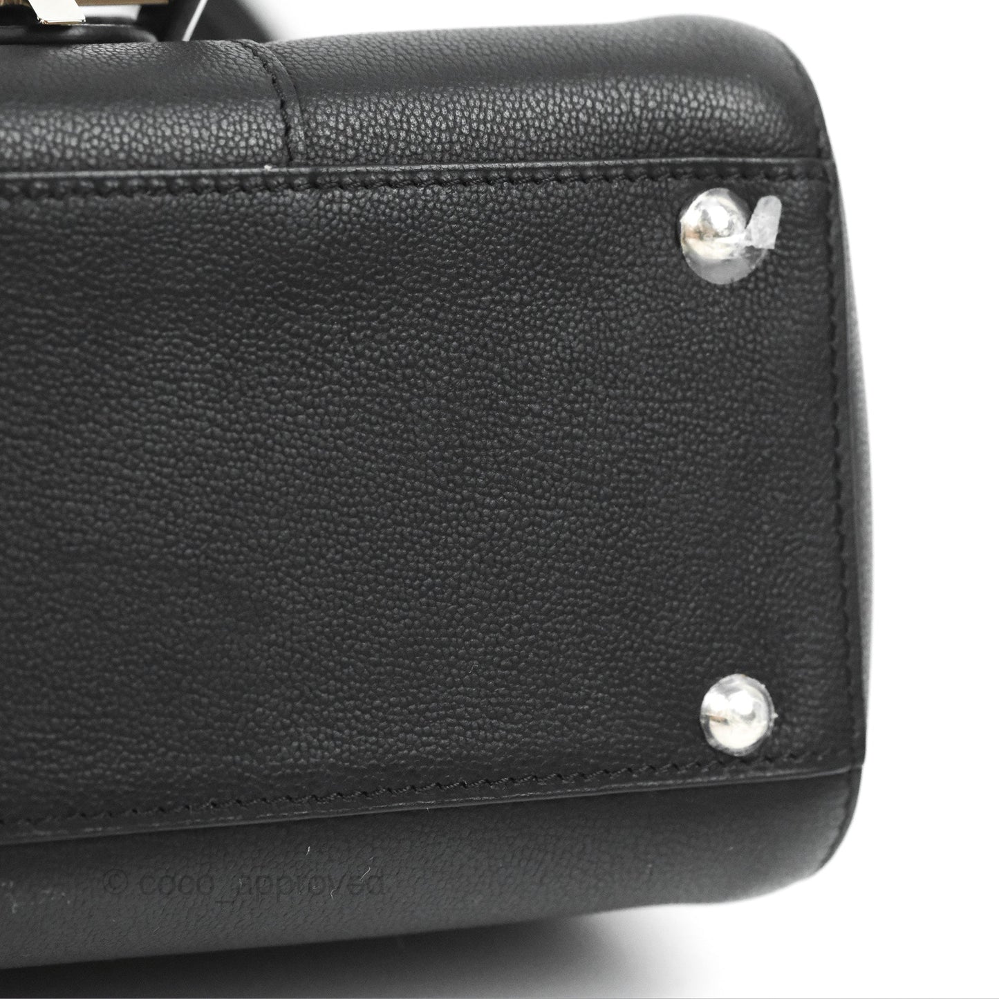 Delvaux Mini Brillant Bag Vegetal Rodeo Black Calf Silver Hardware
