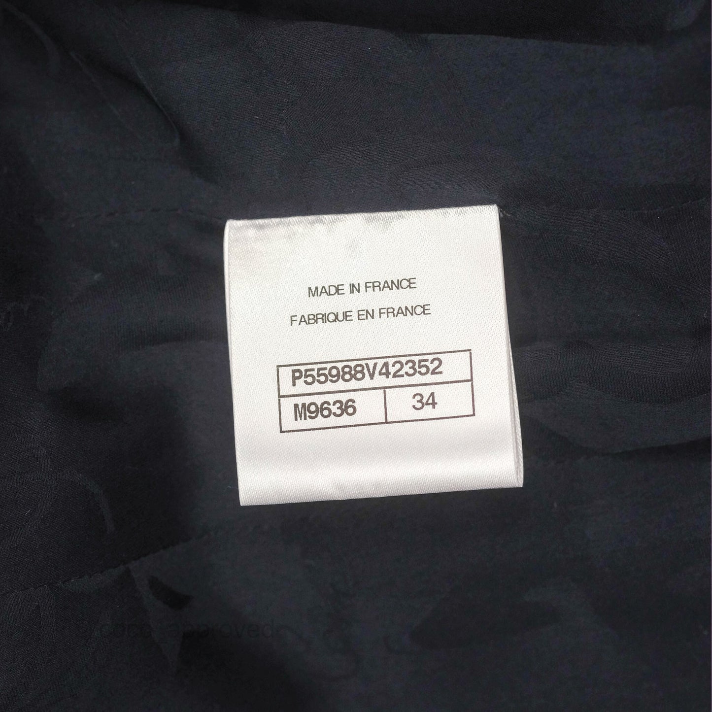 Chanel Double Zip Jacket Tweed Navy