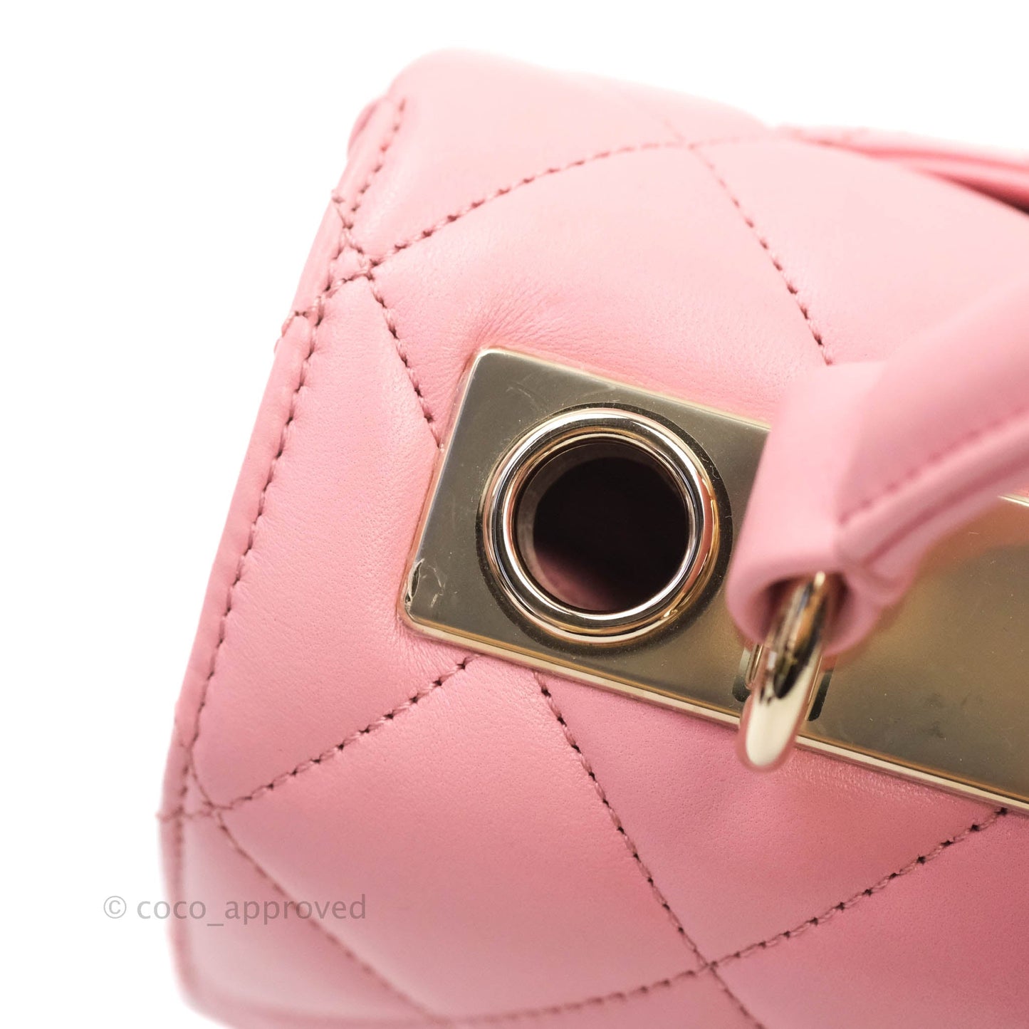 Chanel Quilted Trendy CC Small Pink Lambskin Gold Hardware