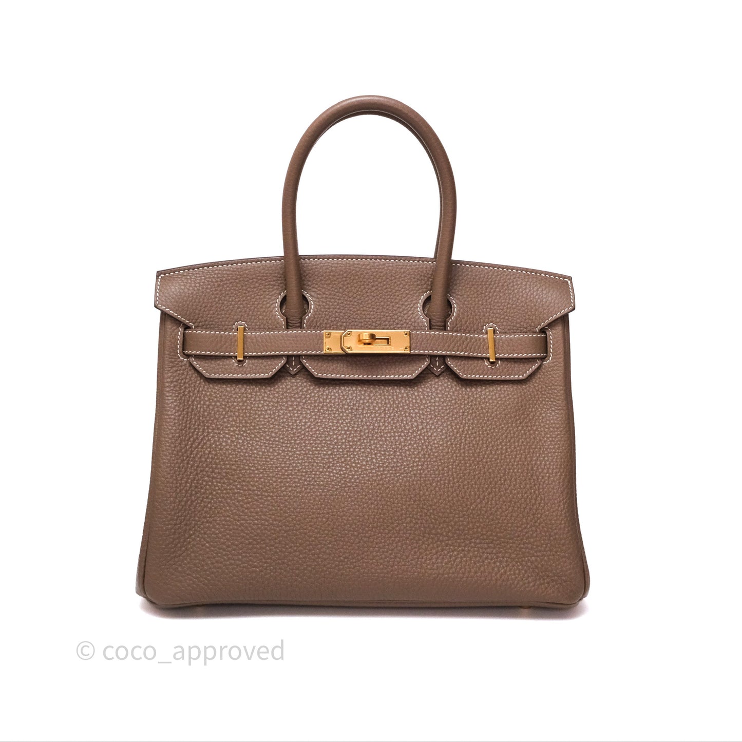 Hermès Birkin 30 Retourne Etoupe 18 Togo Gold Hardware