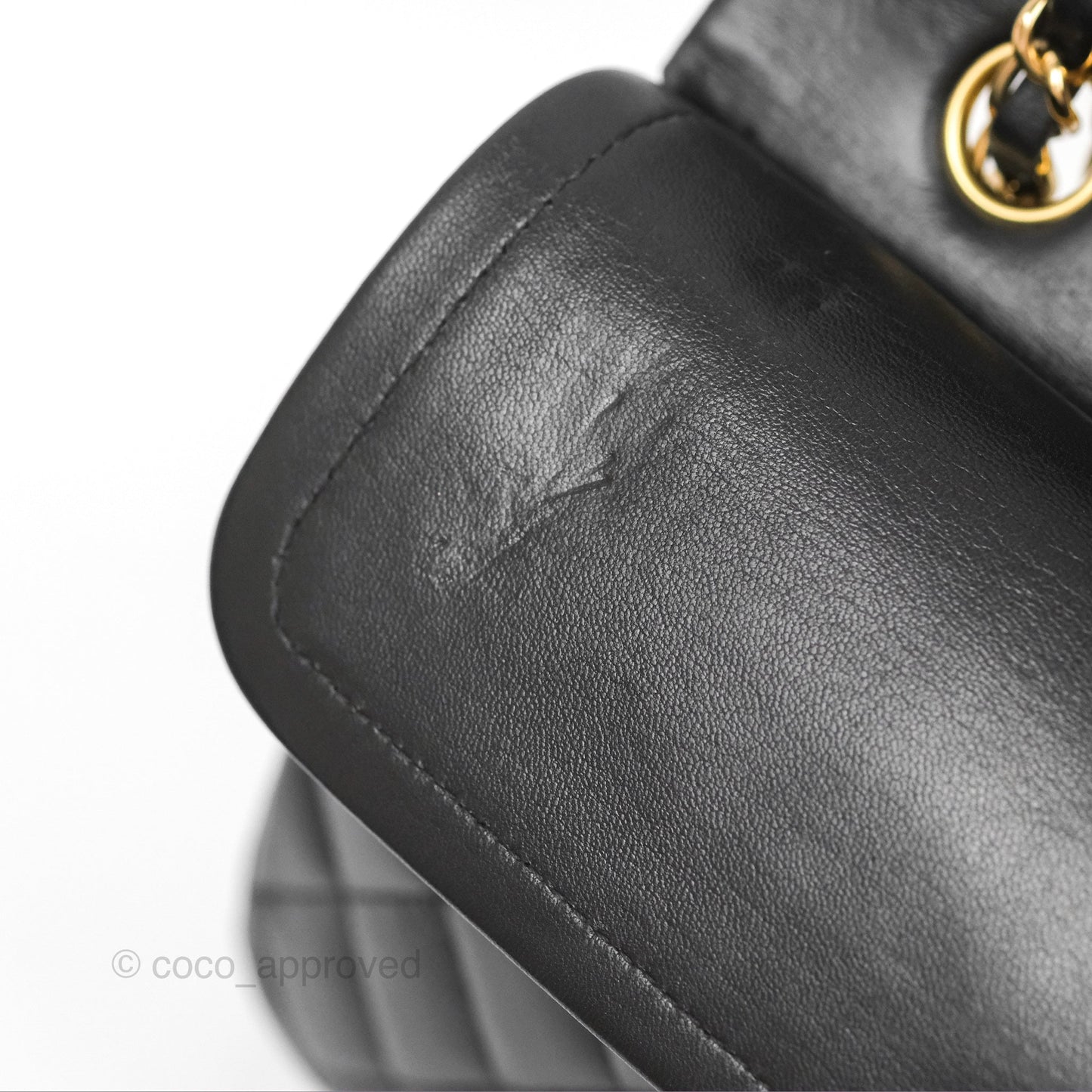 Chanel Classic M/L Medium Flap Quilted Black Lambskin 24K Gold Hardware