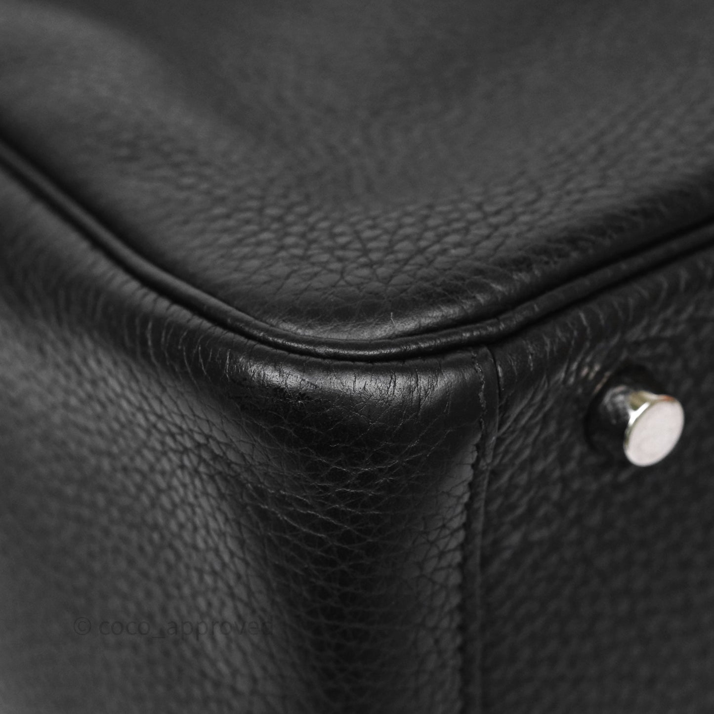 Hermès Lindy 30 Black Clemence Palladium Hardware