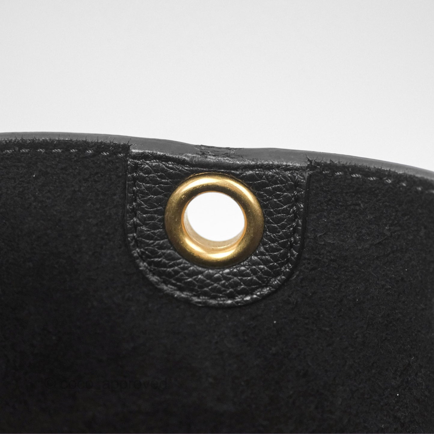 Celine Small Sangle Bucket Bag Black Grained Calfskin Gold Hardware