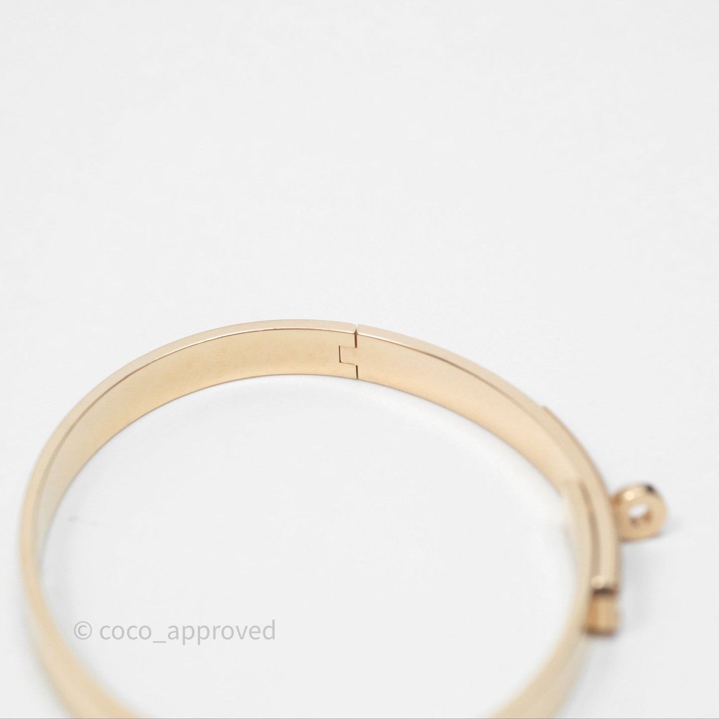 Hermès Kelly Bracelet PM 4 Diamonds Rose Gold