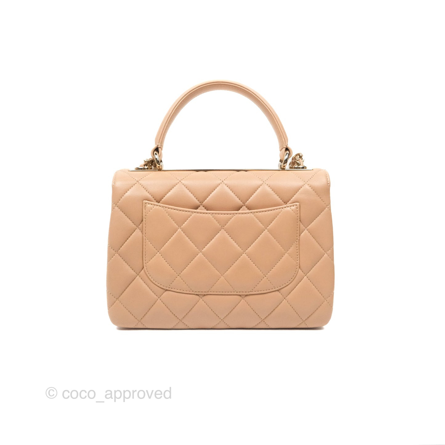 Chanel Trendy CC Small Beige Lambskin Gold Hardware 22S