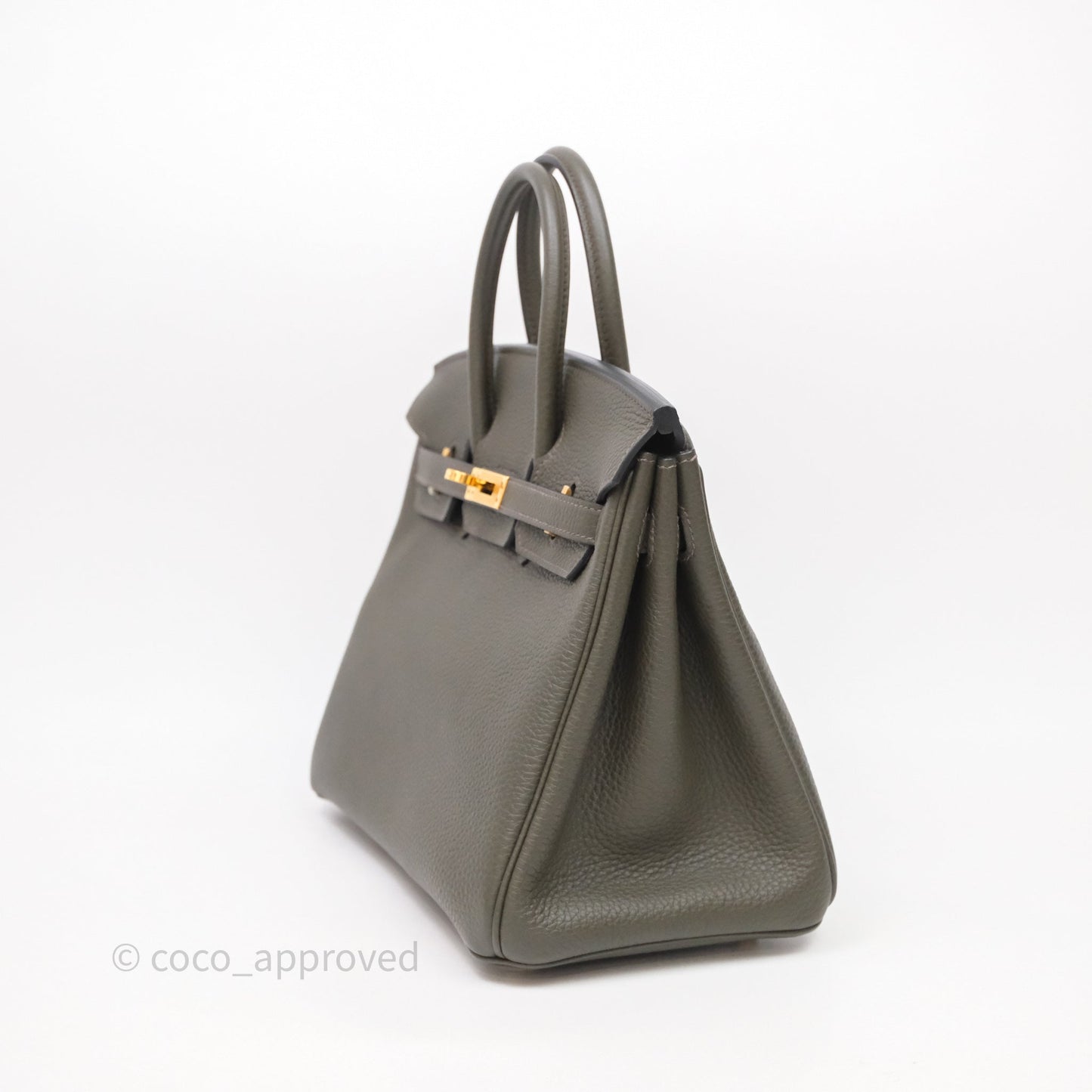 Hermès Birkin 25 Vert De Gris Togo Gold Hardware