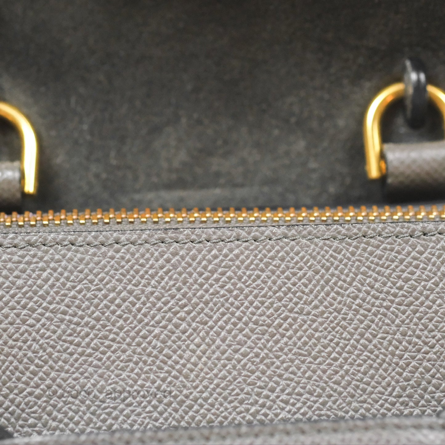 Celine Pico Belt Bag Grey Grained Calfskin Gold Hardware