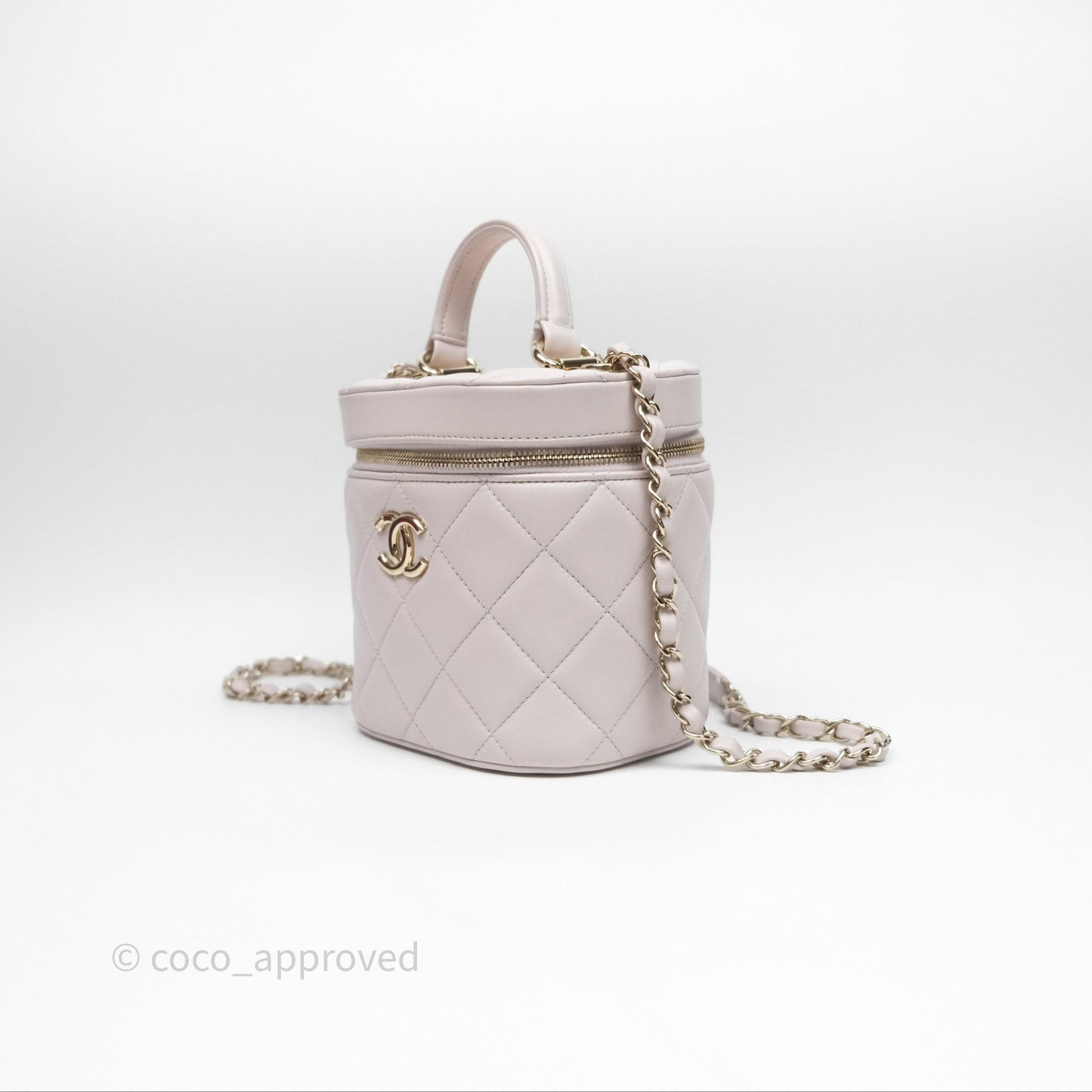 Chanel Trendy CC Vanity Case Lilac Lambskin Gold Hardware