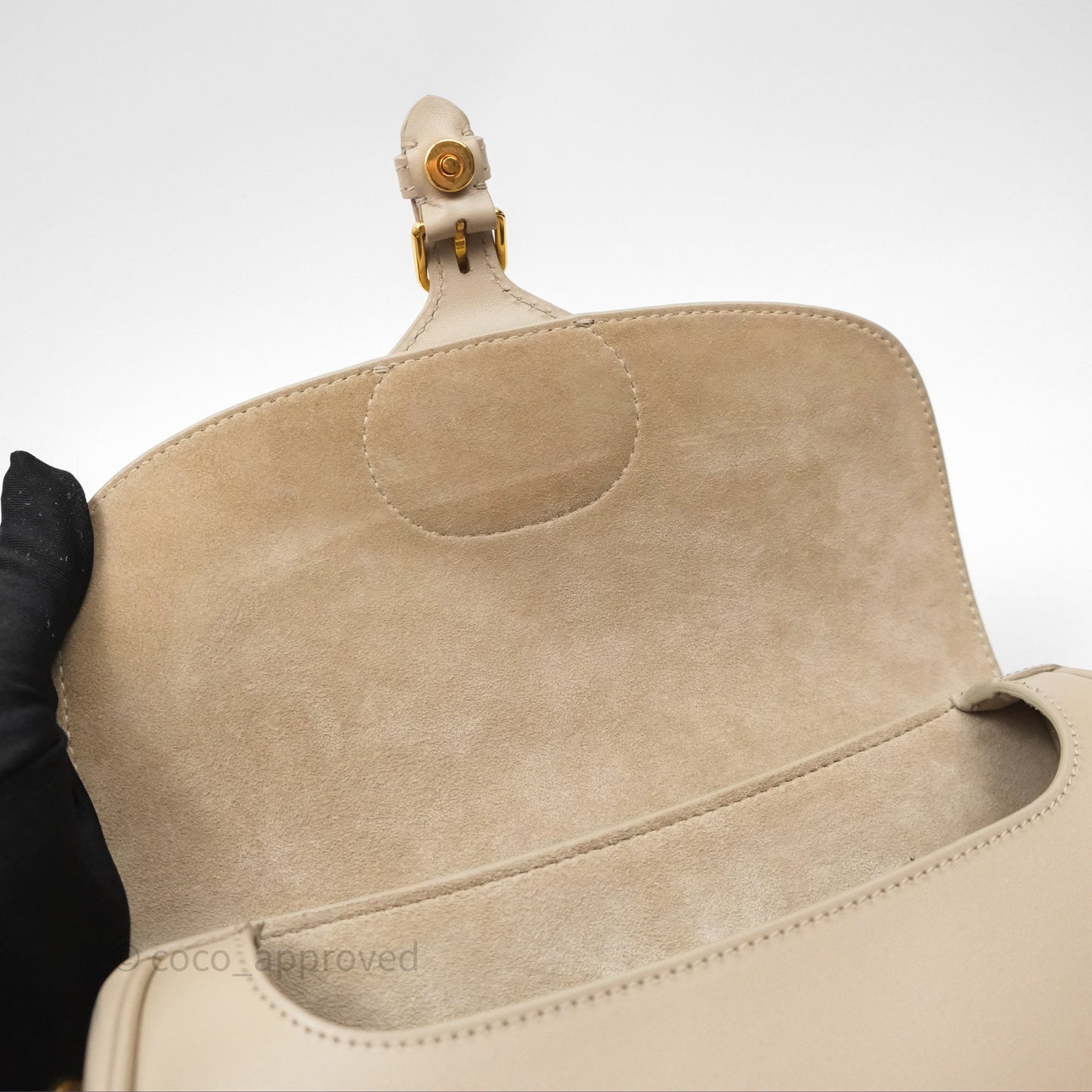 Christian Dior Bobby East-West Bag Calfskin Sand-Colored
