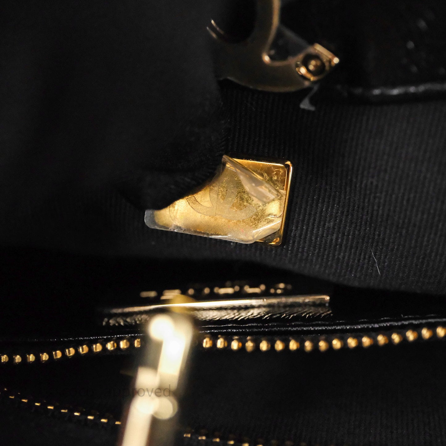 Chanel 31 Small Shopping Bag Shiny Lambskin Black Gold Hardware