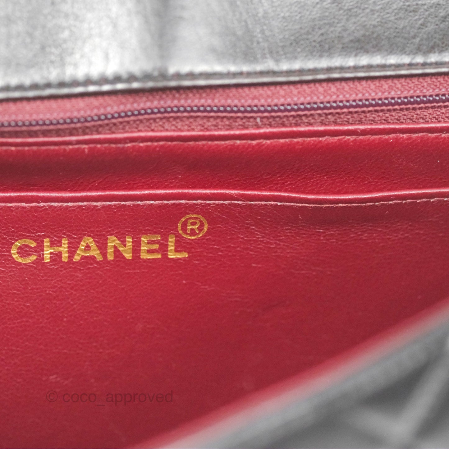 Chanel Vintage Medium Classic Diana Bag Quilted Black Lambskin 24K Gold Hardware