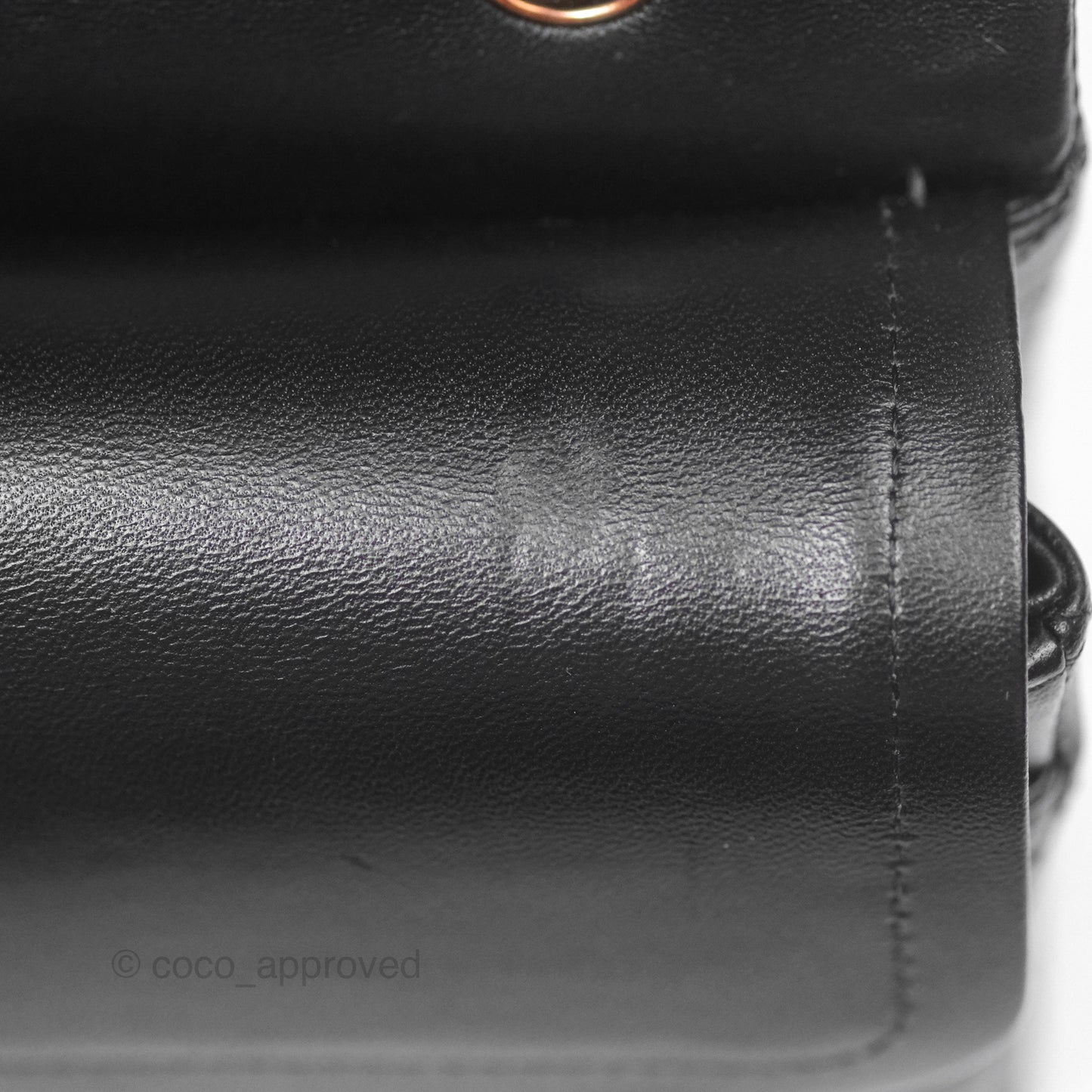 Chanel Classic M/L Medium Flap Quilted Black Lambskin Rose Gold Hardware