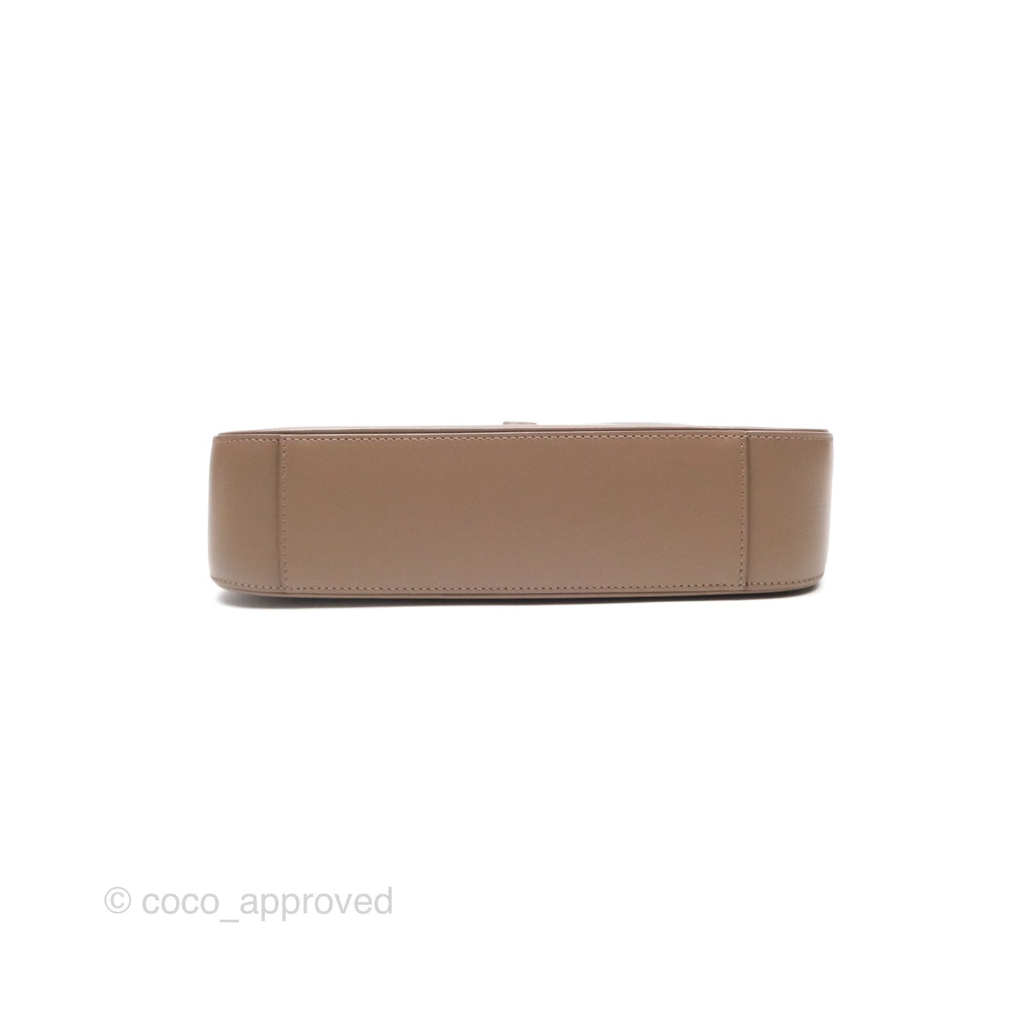 Saint Laurent Le 5 À 7 Taupe Calfskin Bronze Brass Hardware