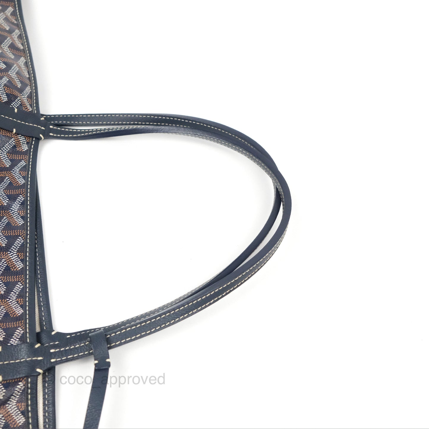 Goyard St. Louis Tote GM Navy/Tan