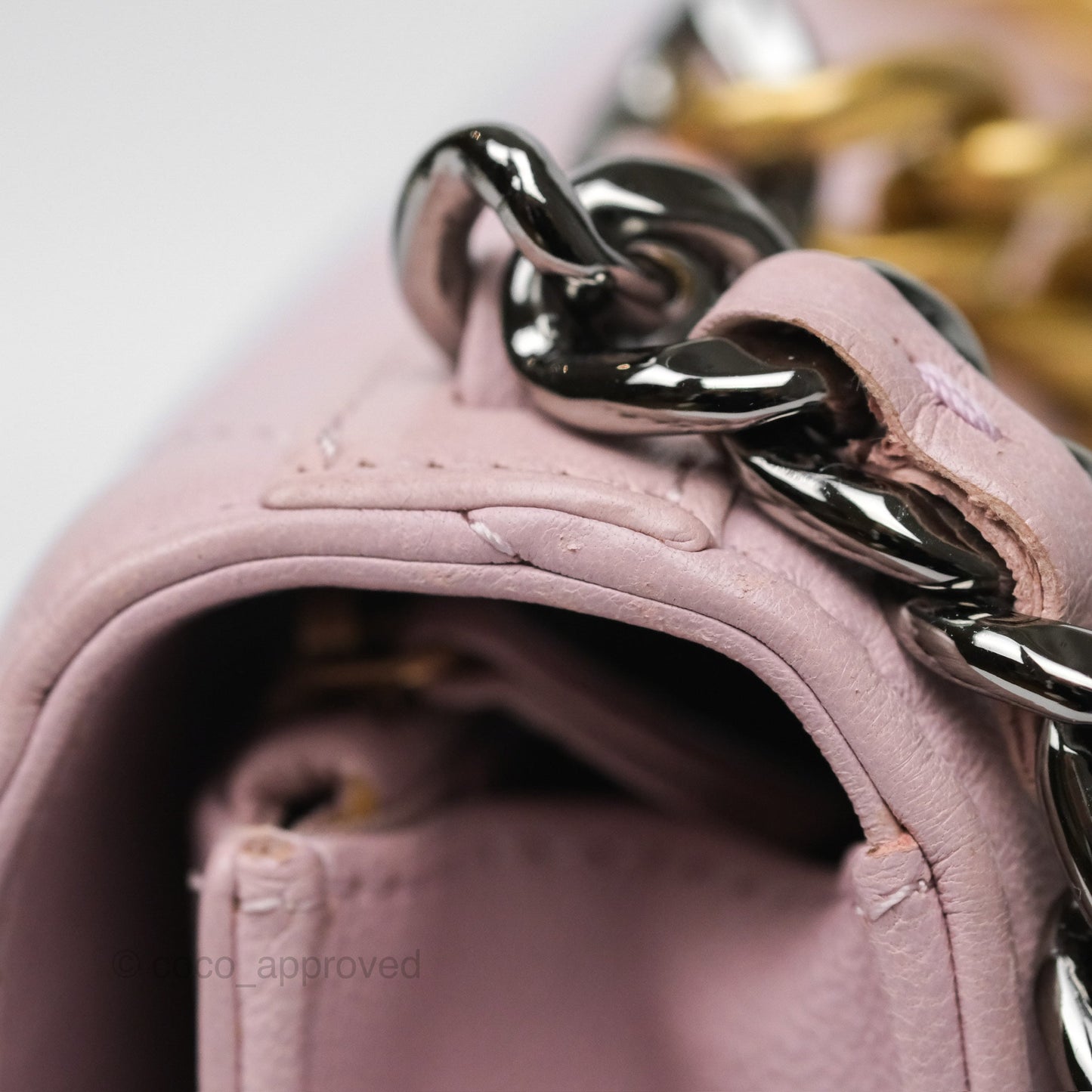 Chanel 19 Wallet on Chain WOC Light Pink Lambskin Mixed Hardware