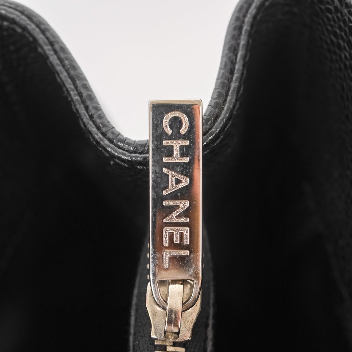 Chanel GST Black Caviar Silver Hardware
