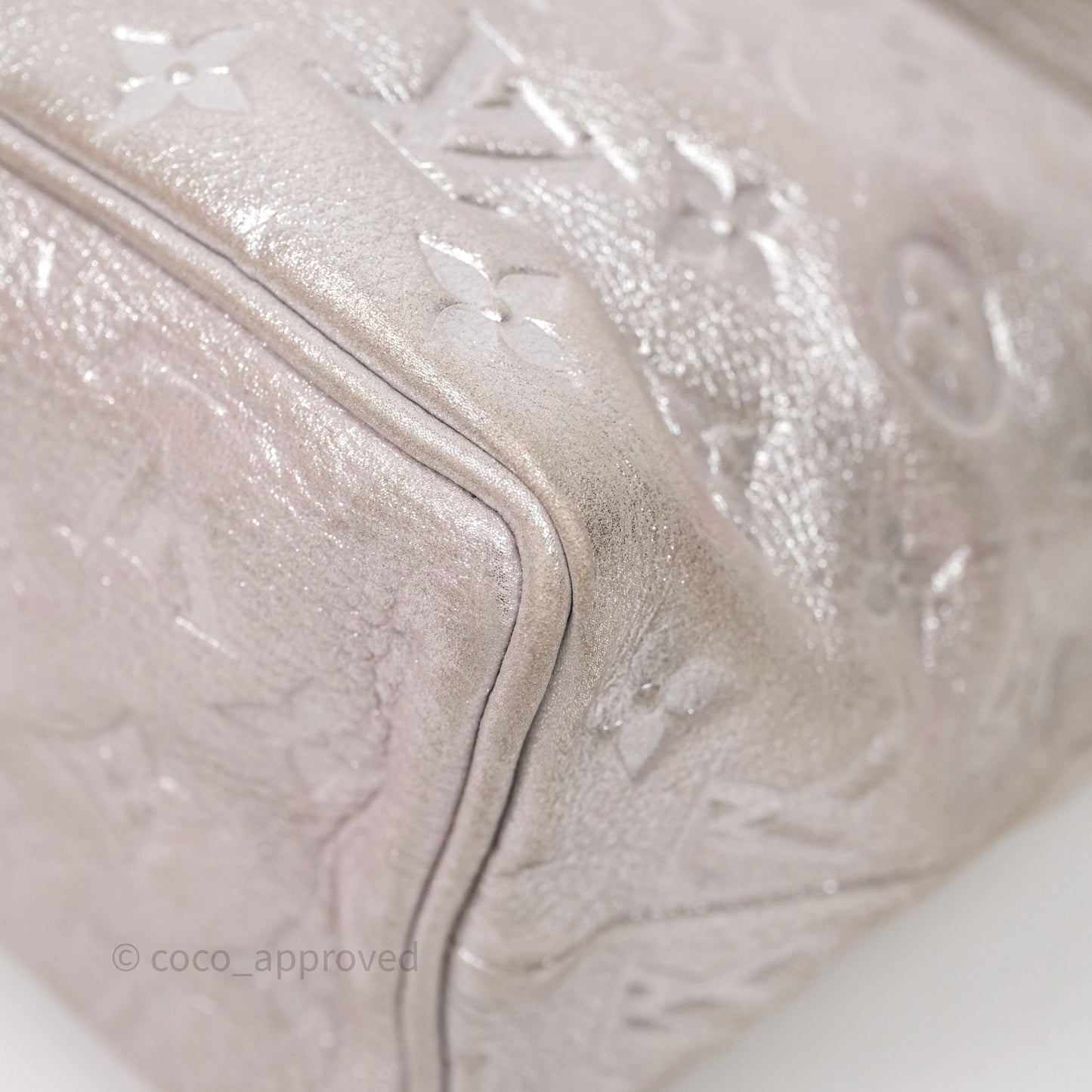 Louis Vuitton Monogram Shimmer Halo Bag Silver