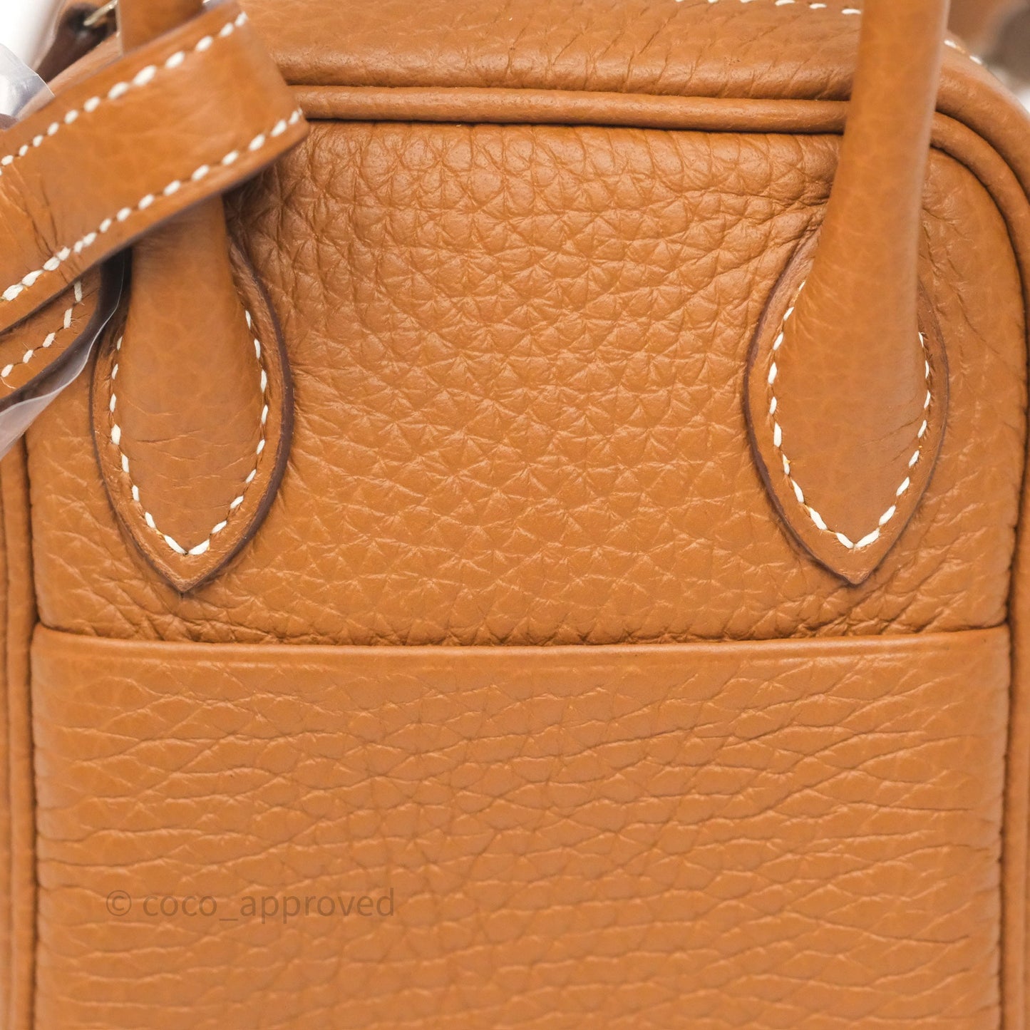 Hermès Mini Lindy 20 Gold 37 Clemence Palladium Hardware