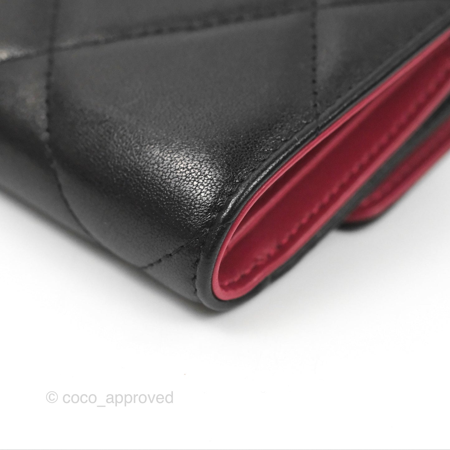 Chanel 19 Short Flap Wallet Black Lambskin